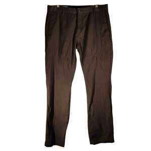 Volcom pants mens 34x32 34 gray chino flat front skate VMONTY AT1313ST